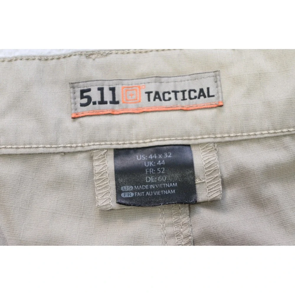 5.11 Tactical Cargo Pants Mens 44x32 Khaki Tan Ripstop‎ Utility Workwear Rugged